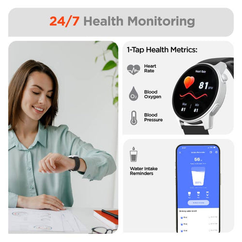 Activ8 smartwatch, screen detail