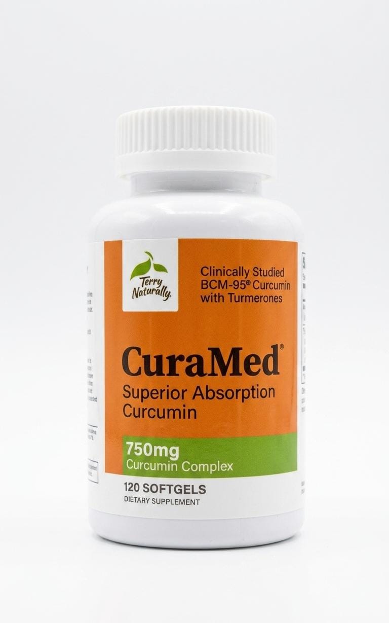 Terry Naturally CuraMed 750mg Superior Absorption Curcumin - 120 Softgels...