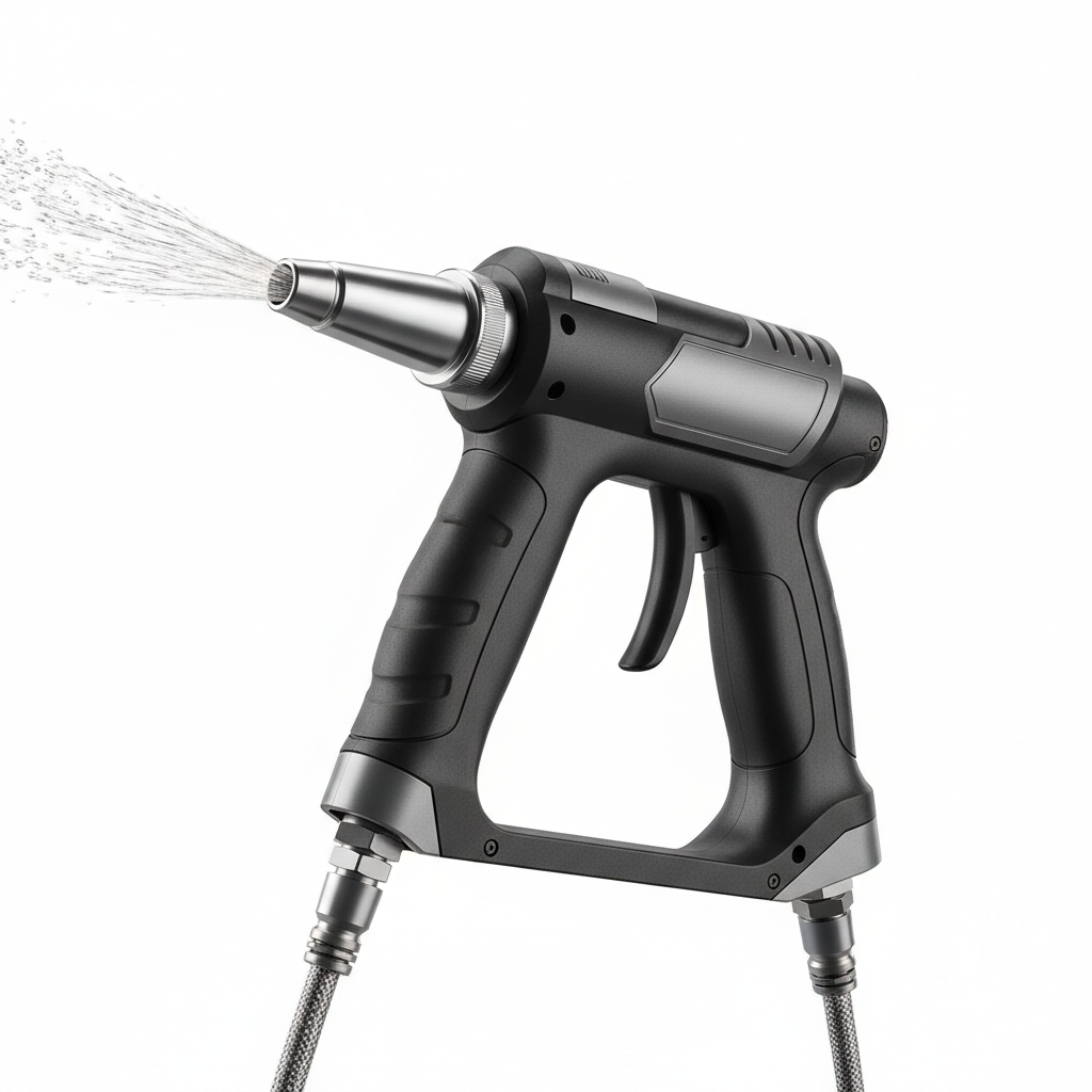 Cordless pressure washer gun